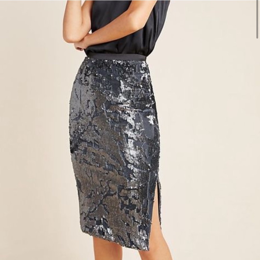 Anthropologie Ro & De CLAUDIA carbon size 6 skirt